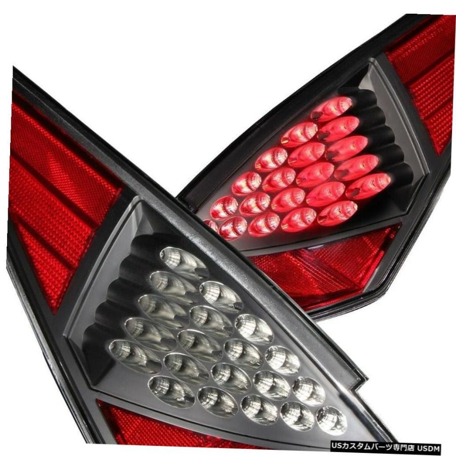 Tail light 2003-2005日産350Z Z33フェアレディ用ペアブラックLEDテールライトセット Set of Pair Black