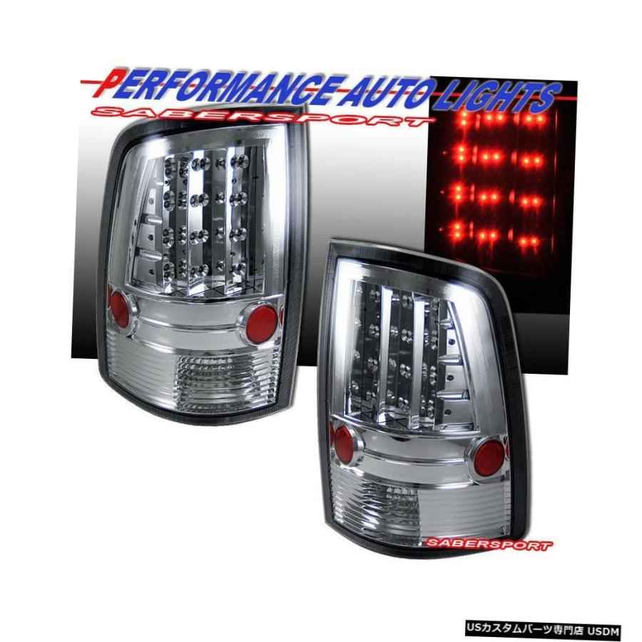 Tail light 2010-2017 Dodge Ram 1500 2500 3500用有りの実クロームLEDテールランプ仕かける  Set of Pa
