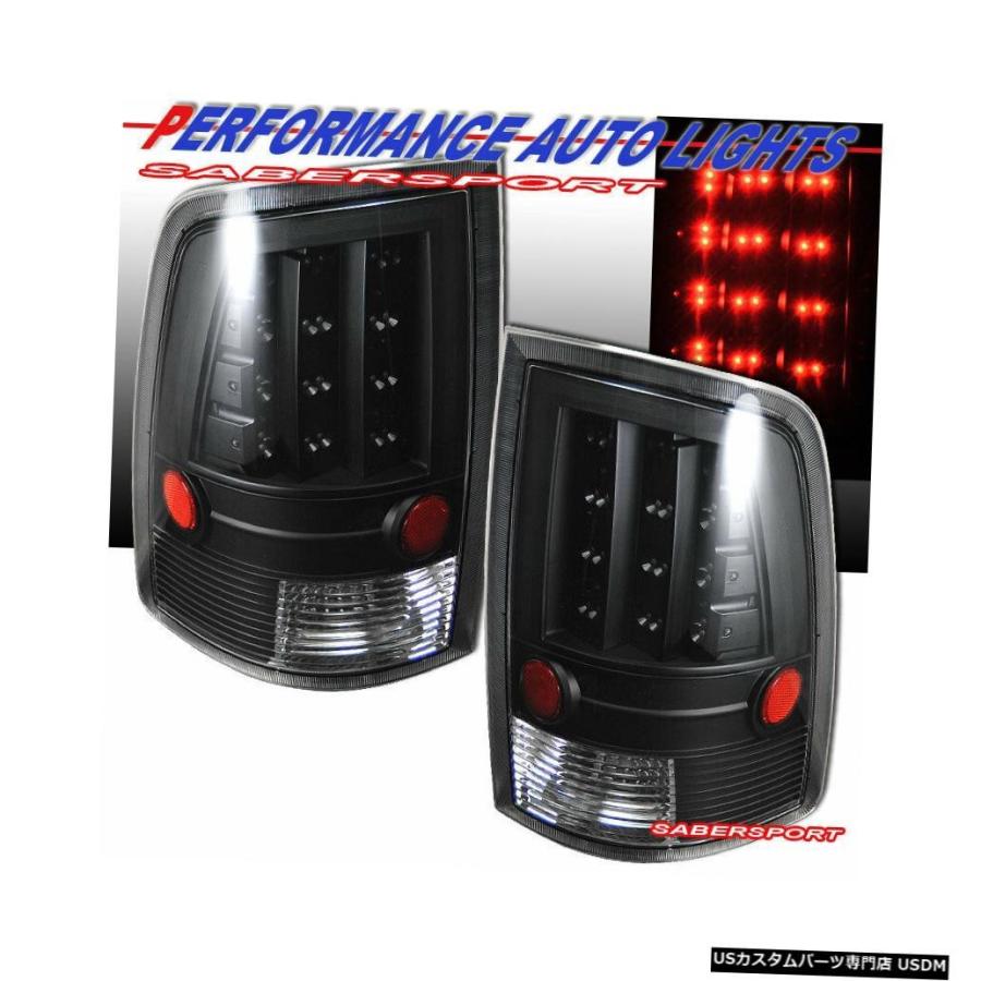 Tail light 2010-2017 Dodge Ram 1500 2500 3500のペアブラックLEDテールライトセット  Set of Paの画像