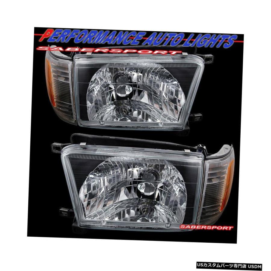 Tail light ブラックヘッドライト+クリアバンパー+ LEDテールライトコンボ（96-98 Toyota 4Runner用）  Black Hの画像