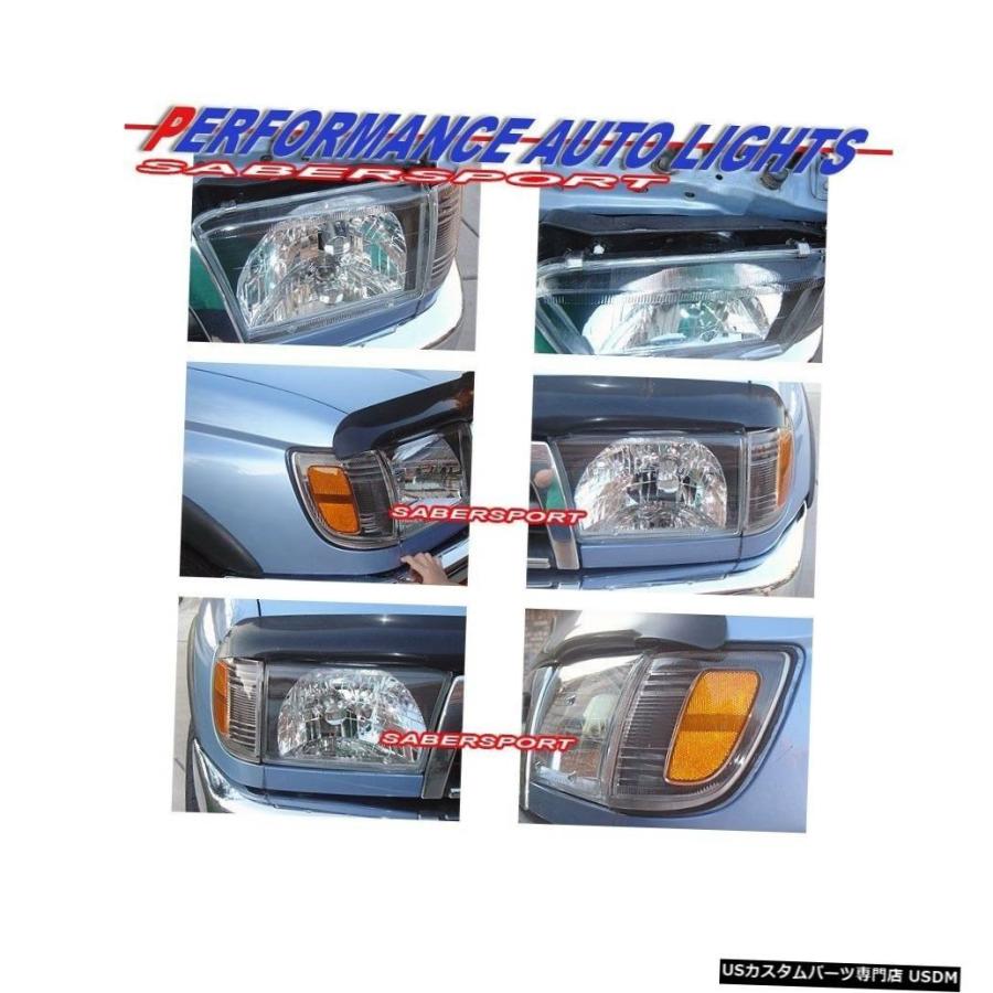 Tail light ブラックヘッドライト+クリアバンパー+ LEDテールライトコンボ（96-98 Toyota 4Runner用）  Black Hの画像
