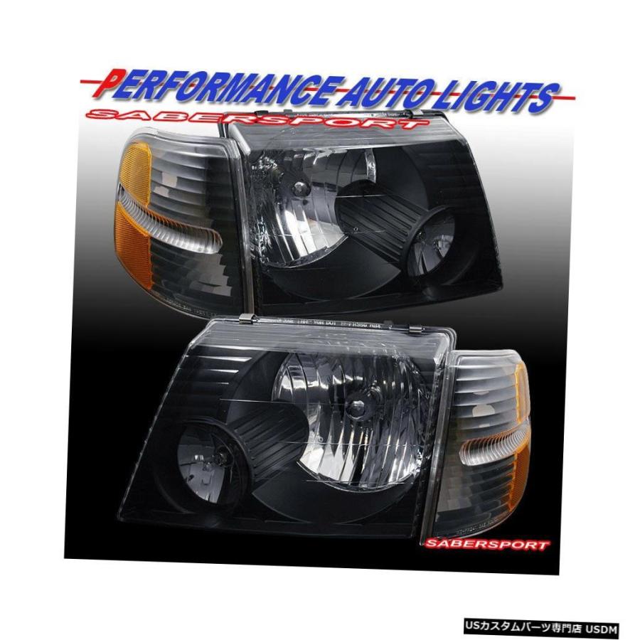Tail light コーナーライト付きブラックヘッドライト+ 2002-2005 Explorer 4DRのLEDテールライト  Black Heaの画像