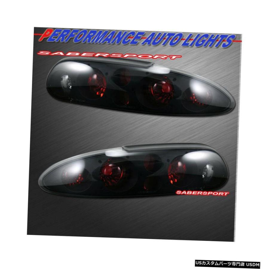 Tail light ブラックハローヘッドライト/バンパーライト+ 98-02カマロ用スモークテールライト  Black Halo Headlightの画像