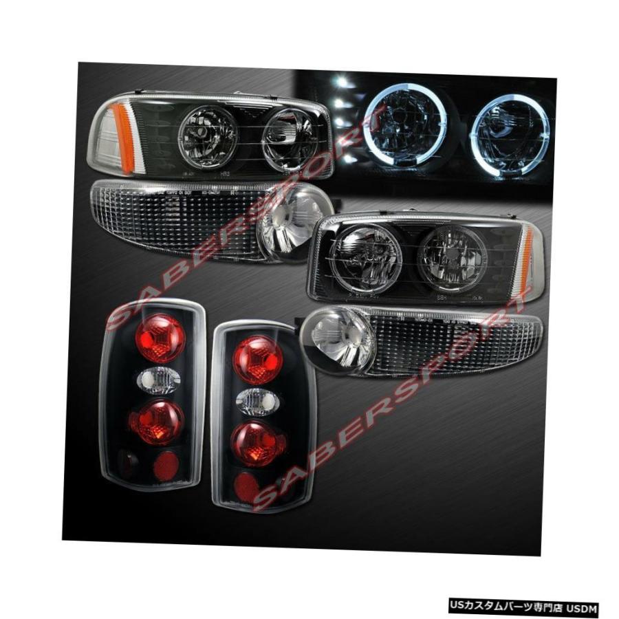 Tail light 2001-2006ユーコンデナリ用ブラックハローヘッドライト+運動場信号+テールランプ  Black Halo Headli