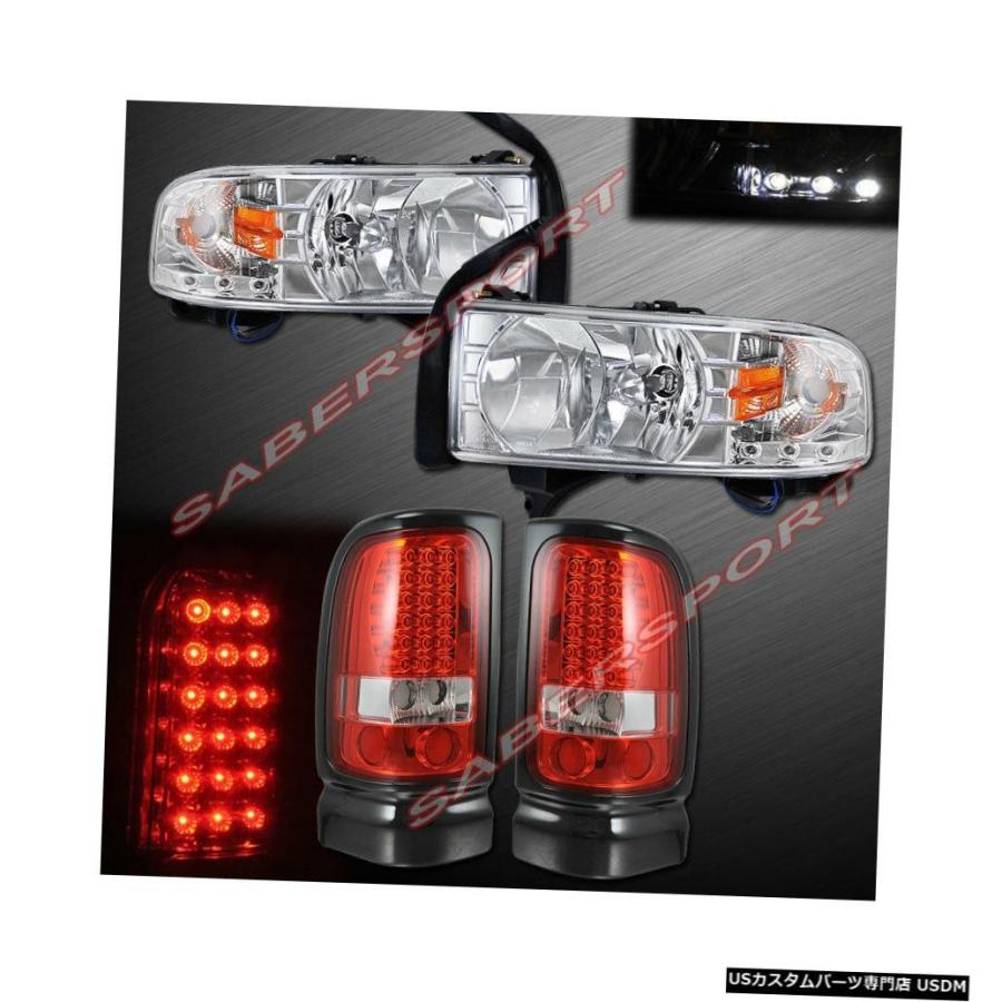 Tail light コンボワンピーススタイルのヘッドライト+ 94-01ダッジラムピックアップ用LEDテールライト  Combo One Piece