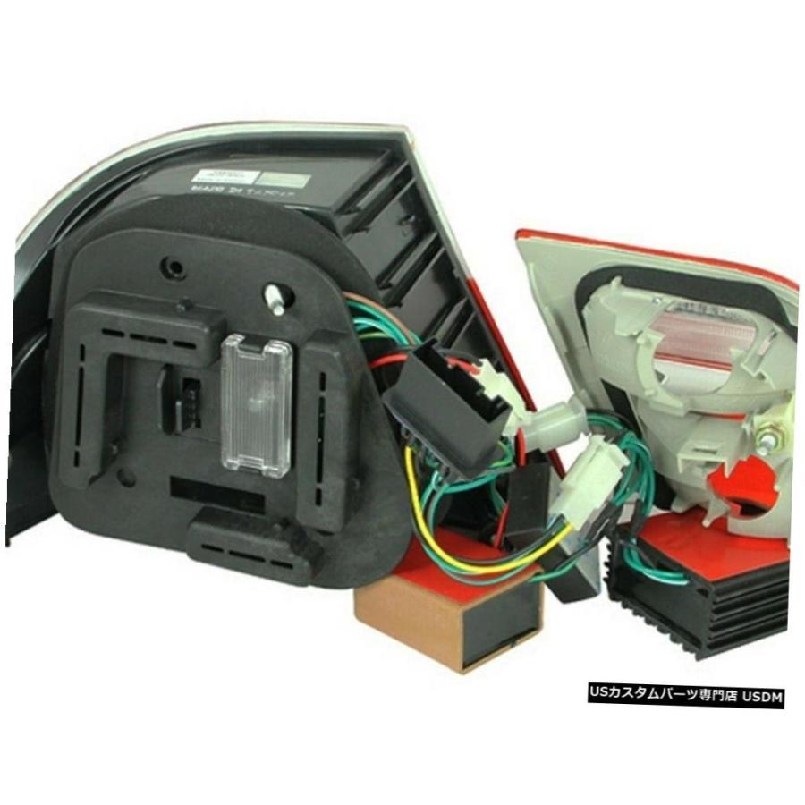 Tail light 2000-2003 BMW E46 3シリーズ2drクーペ用レッドクリアLED