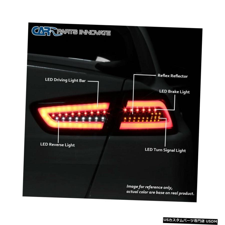Tail light 三菱08-17ランサーEVO XパールブラックLEDテールライトブレーキランプペア  For Mitsubishi 08-17の画像