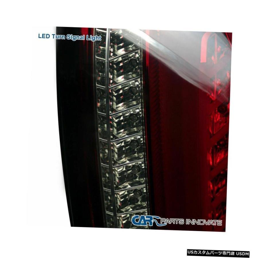 Tail light キャデラック03-07 CTSの赤い煙LEDバーテールライトリアブレーキランプ左+右  For Cadillac 03-07 Cの画像