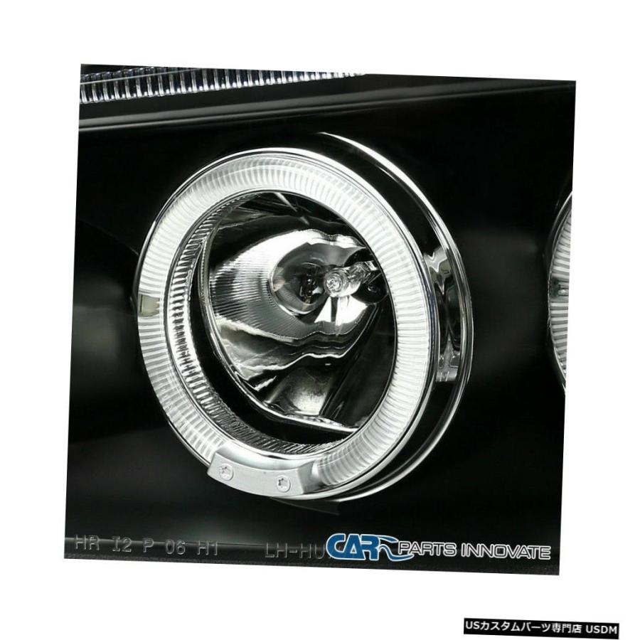Tail light 06-08充電器用ブラックプロジェクターHaloヘッドライト+コーナー+スモークLEDテールライト  For 06-08 Chaの画像