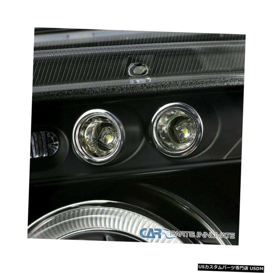 Tail light 06-08充電器用ブラックプロジェクターHaloヘッドライト+コーナー+スモークLEDテールライト  For 06-08 Chaの画像