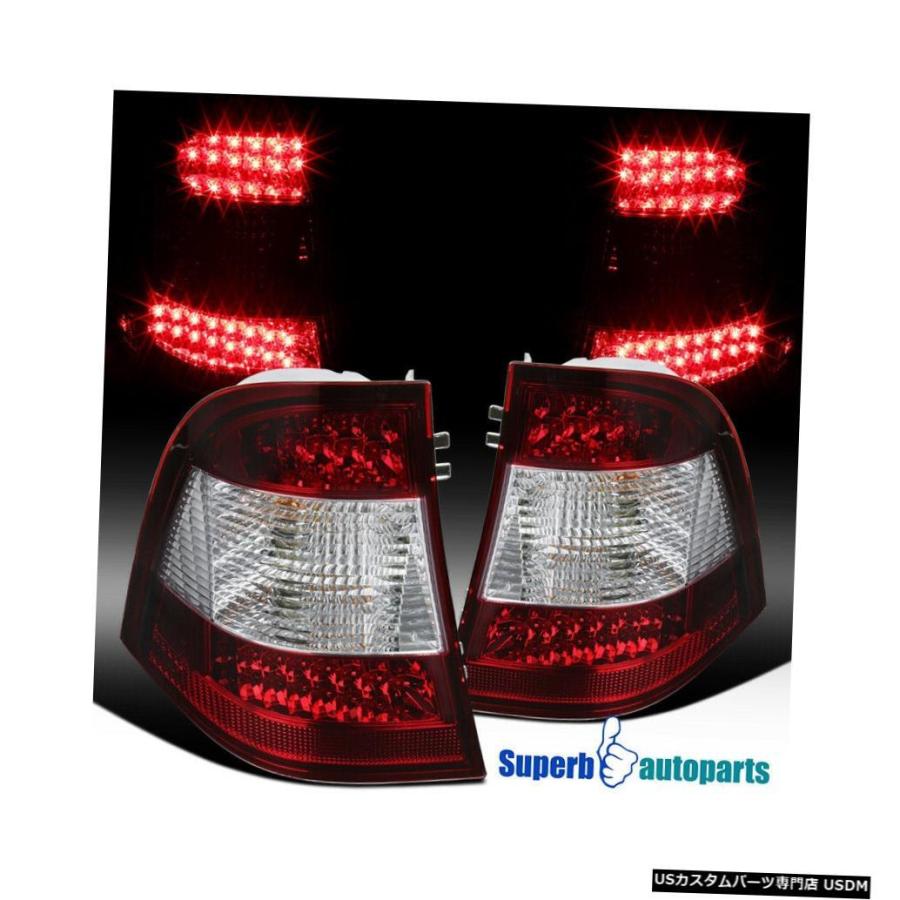 Tail light メルセデスベンツ1998-2005 W163 MLクラスML320レッドクリアLEDテールブレーキライト  For Merced