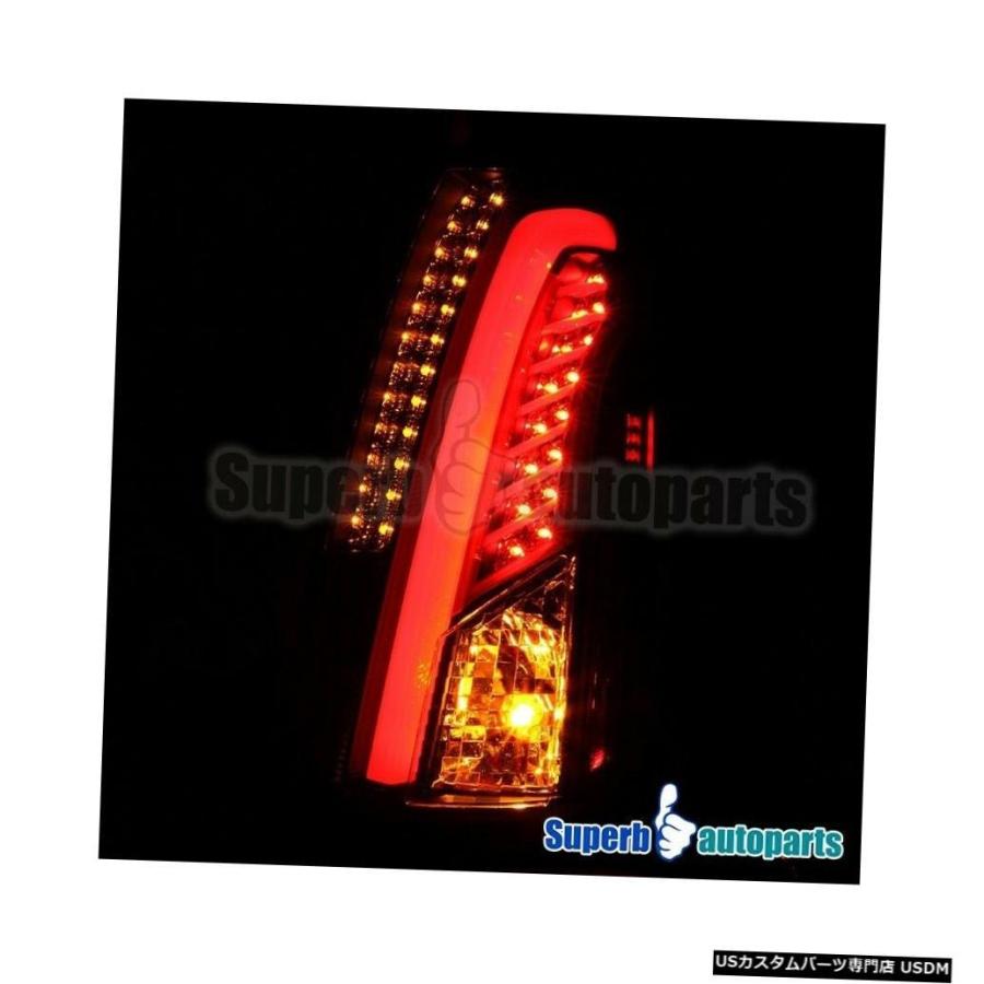 Tail light 2003-2007キャデラックLEDバーCTSブラックテールブレーキライト  For 2003-2007 Cadillac LEの画像