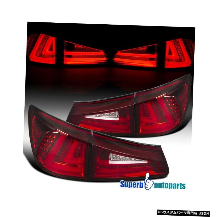 Tail light 2006-2008レクサスIS250 IS350フルLEDテールライトブレーキランプ赤  For 2006-2008 Lexus