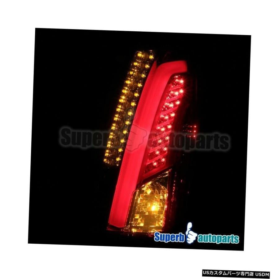 Tail light 2003-2007キャデラックCTS LEDバーレッド+スモークテールブレーキライトの交換用  For 2003-2007 Caの画像
