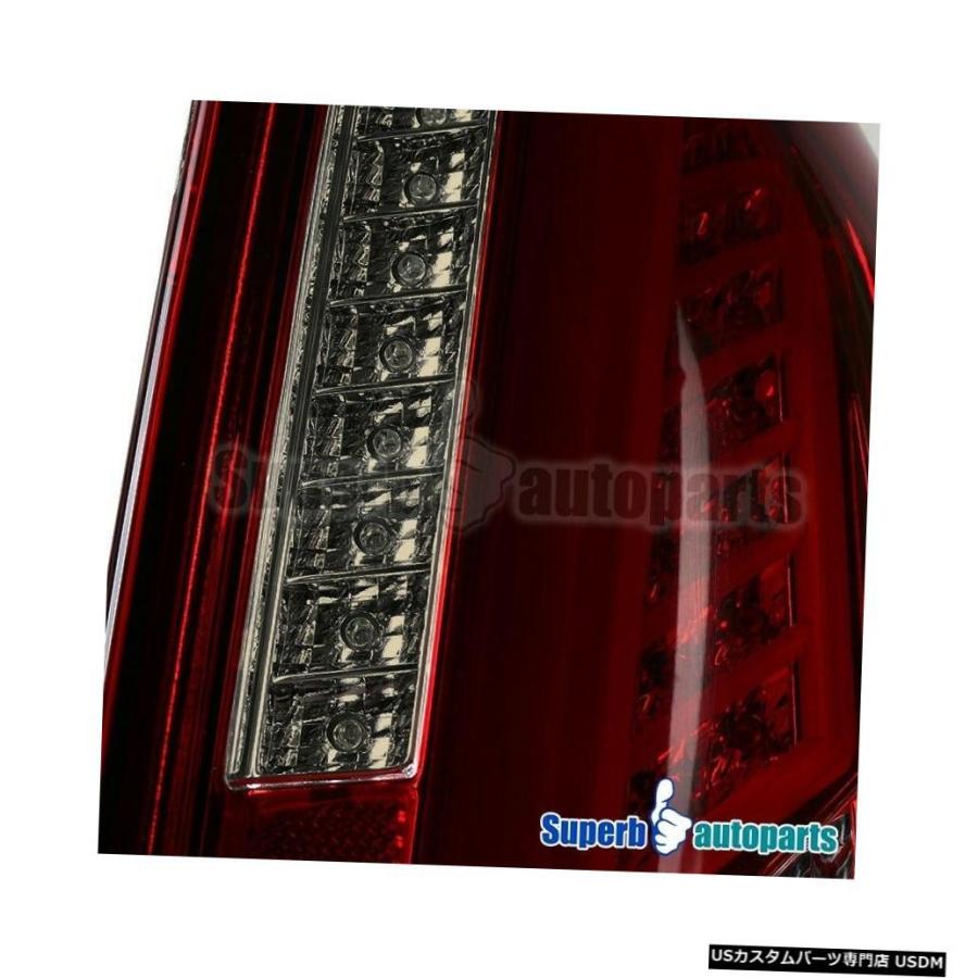Tail light 2003-2007キャデラックCTS LEDバーレッド+スモークテールブレーキライトの交換用  For 2003-2007 Caの画像