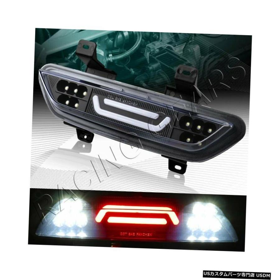 Tail light ブラックハウジング3サードサードLEDバーリアブレーキストップライトフィット15-18フォードマスタング  BLACK HOUS