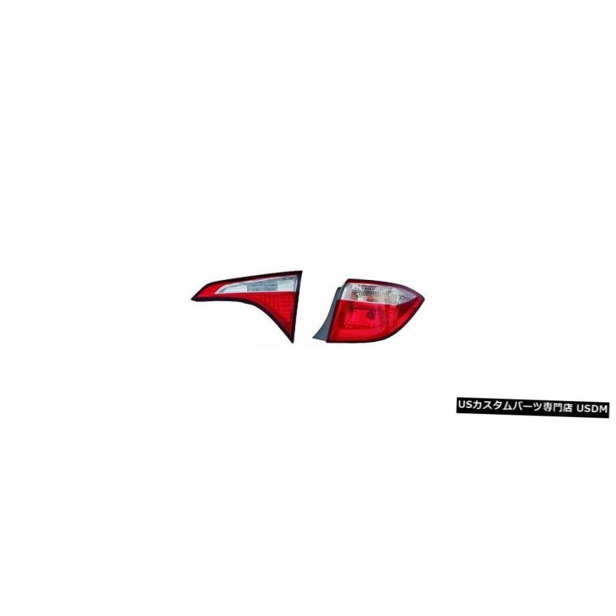Tail light TOYOTA COROLLA 2014-2016 RIGHT PASSENGERインナーアウターテールライトテールライトランプ