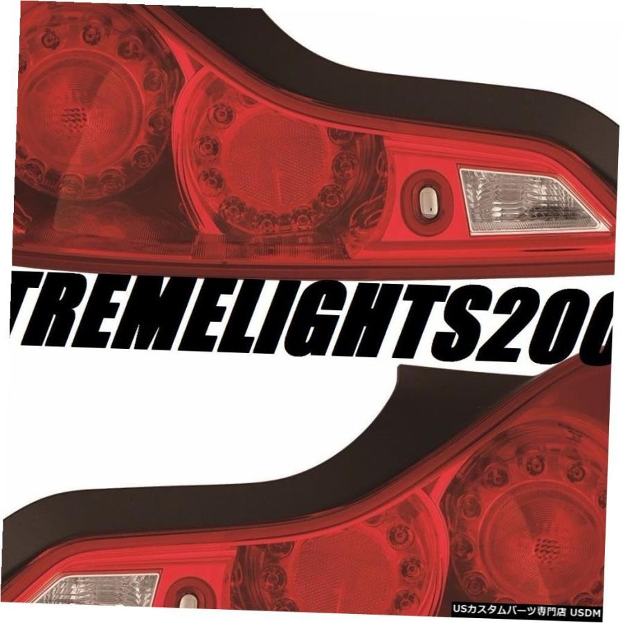 Tail light フィットINFINITI G37 Q60クーペ2008-2015テールライトテールライトリアランプペアセット  FITS INF