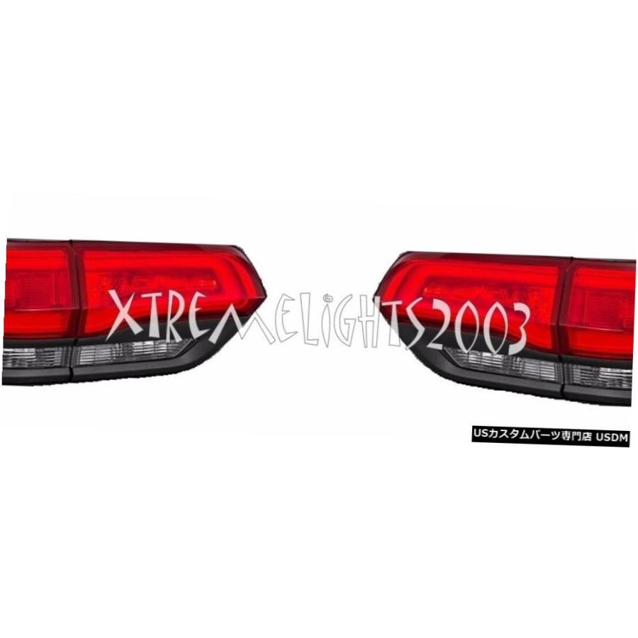 Tail light グランドチェロキー2014-2016スモークテールライトテールランプリアランプインナーアウター4PC GRAND CHEROK