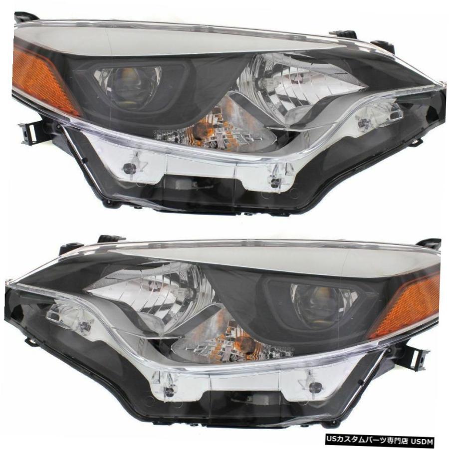 Tail light TOYOTA COROLLA 2014-2016 PAIR LEFT RIGHT HEADLIGHT HEAD LAMP FRO