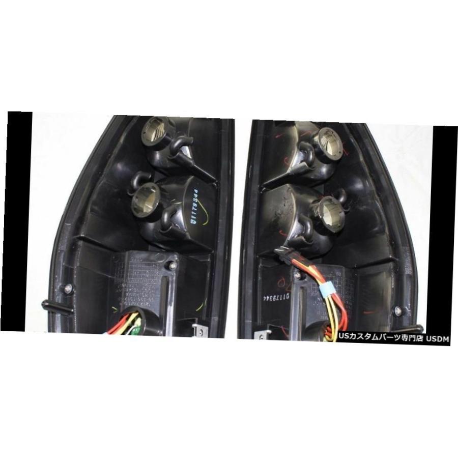 Tail light シボレーGMCコロラドキャニオンピックアップ2004-2012ブラックLEDテールライトテールライトペア  CHEVY GMCの画像