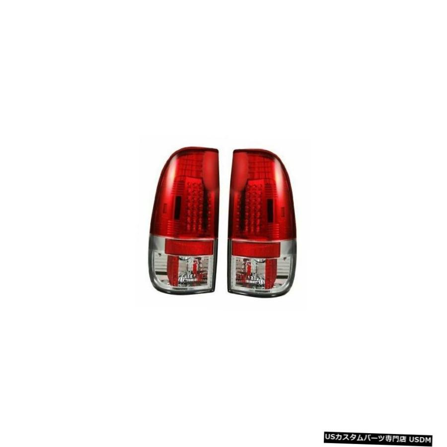 Tail light Recon 264176RD LEDテールライトキット2008-2016 Ford F250 F350 F450の赤いレンズ