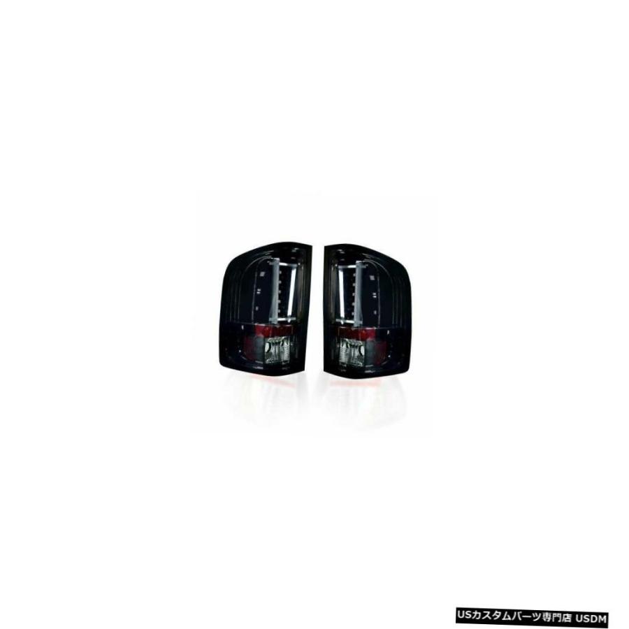 Tail light Recon 264291BK LEDテールライトキットスモークレンズ、07-13 Silveradoシングルホイール用 Rec