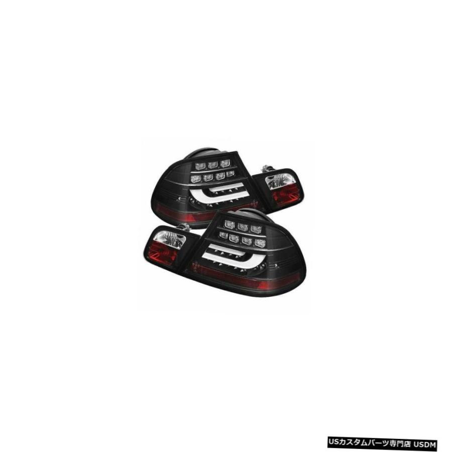 Tail light スパイダーオート5076564ライトバースタイルLEDテールライト-BMW E46 3シリーズ用ブラック  Spyder Aut