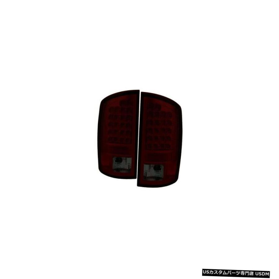 Tail light スパイダー5002648 LEDテールライト2007-2009ダッジラム3500 2ピースブラック  Spyder 500264