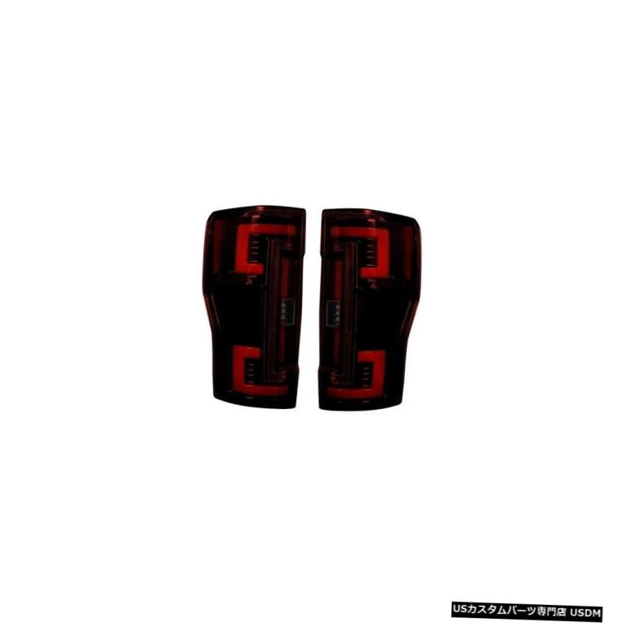 Tail light Recon 264299RD OLEDテールライトフォードSuperduty F250 17-18（ペア）の赤いレンズ Rec