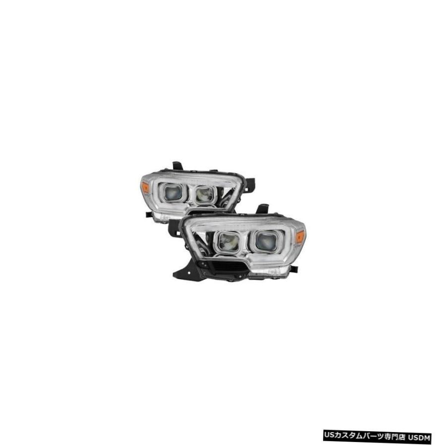 Tail light Spyder 9043017 DRLライトバープロジェクターヘッドライトブラック（16-18タコマ用）NEW Spyder 9