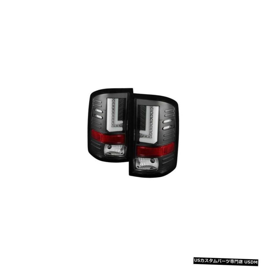 Tail light 2015-2016 GMCシエラ3500 HDのスパイダー5080660 LEDテールライトブラックNEW  Spyder 50