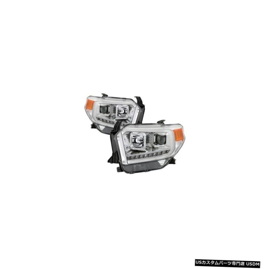 Tail light スパイダー9043048 DRL LEDライトバープロジェクターヘッドライトブラック（14-18タンドラ用）NEW  Spyde