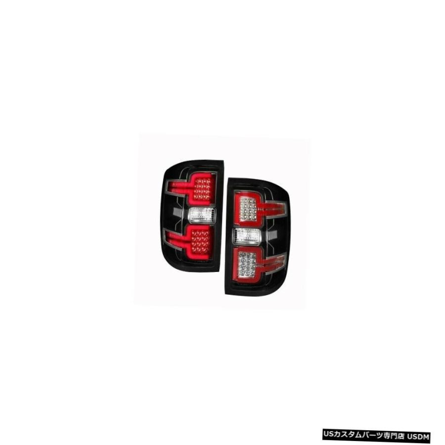 Tail light Anzo 311289 14-18 Silverado 3500 HD用テールライトアセンブリLEDブラックレンズNEW  An