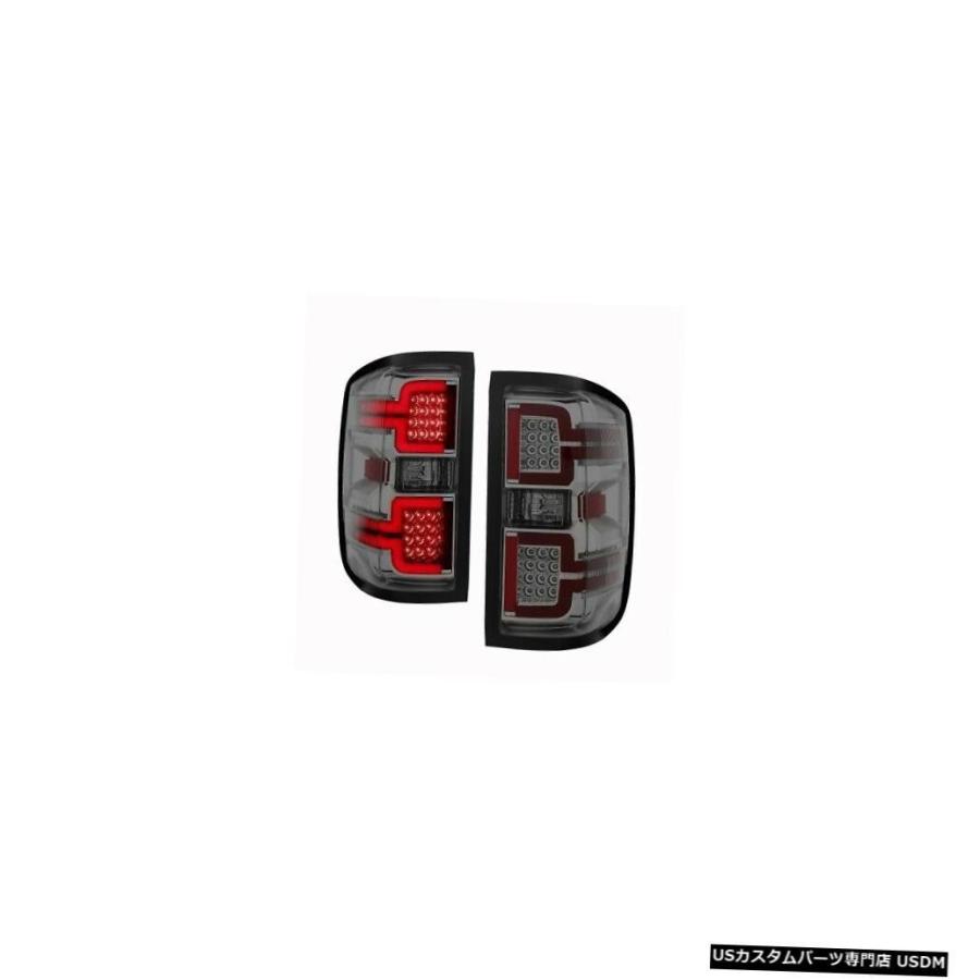 Tail light Anzo 311290 15-18 Silverado 3500 HD用テールライトアセンブリLEDスモークレンズNEW  An