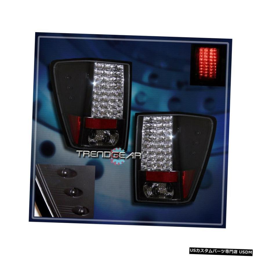 Tail light 2007-2010年のジープグランドチェロキーSUV LEDテールブレーキライトリアランプブラック  FOR 2007-2010