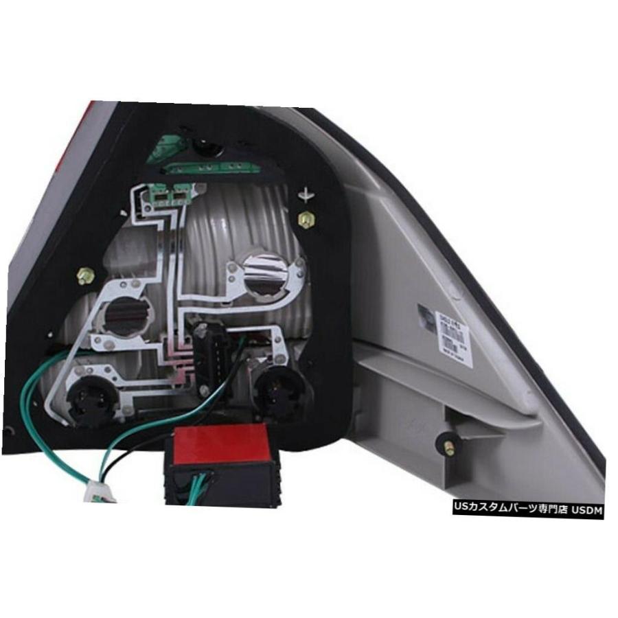 Tail light Anzo-ブラック/クロームレッドLEDテールライトはMercedes-Benz S430 2000-2005に適合  Anzoの画像