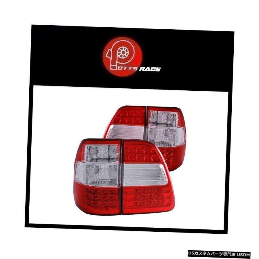 Tail light Anzo 311094-Chrome / Red G2 LEDテールライトはToyota Land Cruiser 1998-2