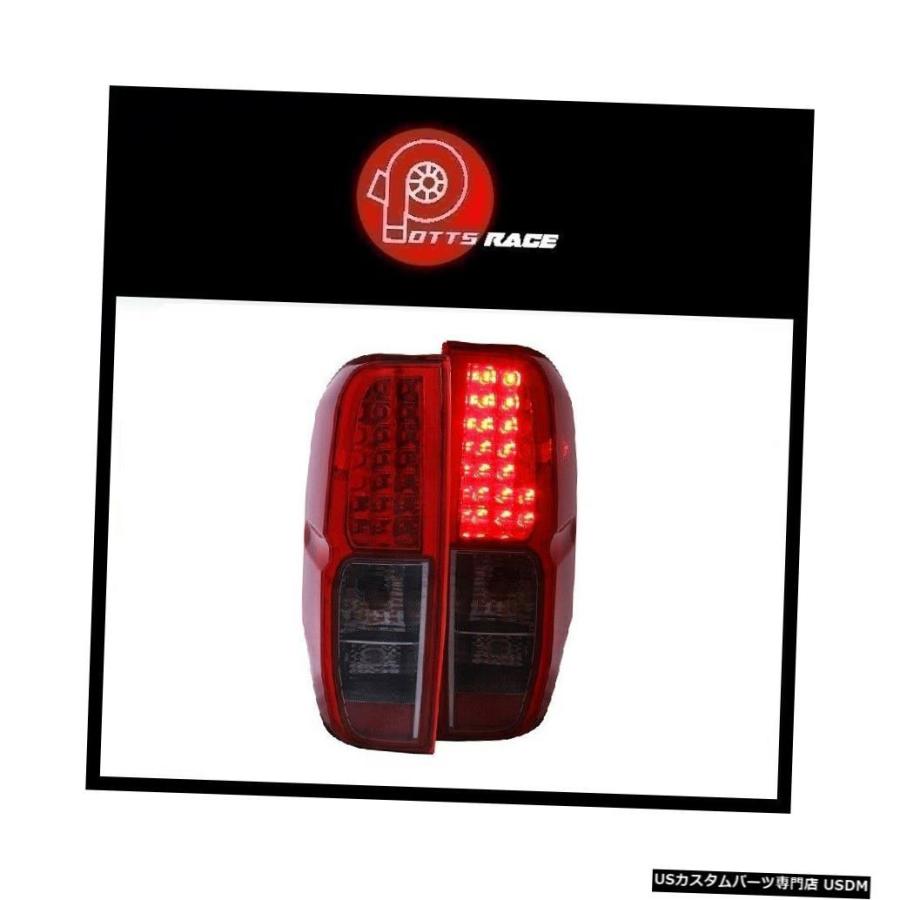 Tail light Anzo 311174-クロームレッド/スモークLEDテールライトが日産フロンティア2005-2013に適合  Anzo 311