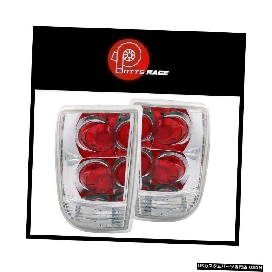 Tail light Anzo 211004-クローム/レッドユーロテールライトは、シェビーブレザー1995-2004に適合  Anzo 211004