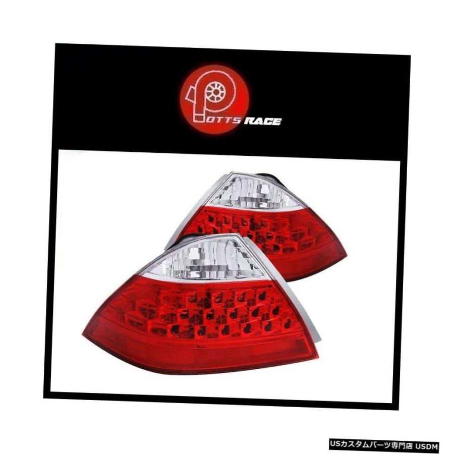 Tail light Anzo-Chrome / Red LEDテールライトはホンダアコード2006-2007に適合  Anzo - Chrome/R