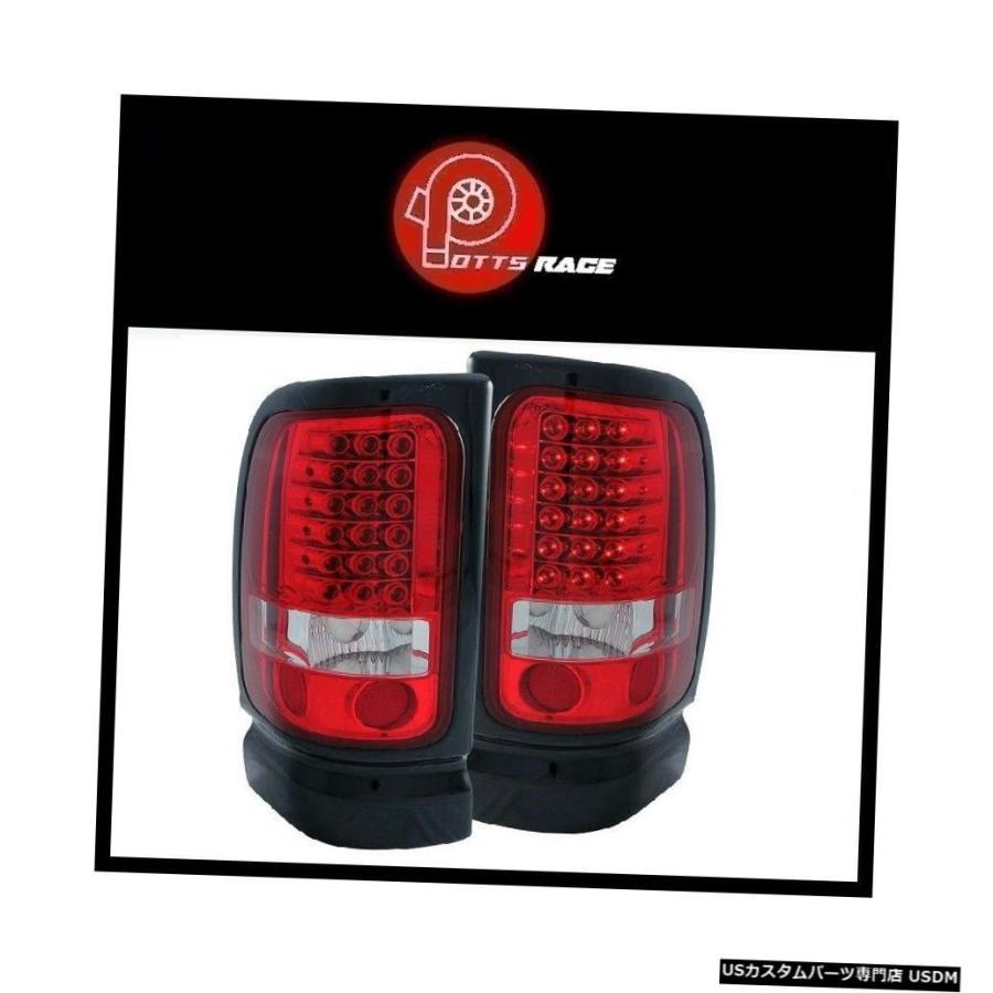 Tail light Anzo 311052-Chrome / Red LEDテールライトはDodge Ram 2500 1994-2002に適合
