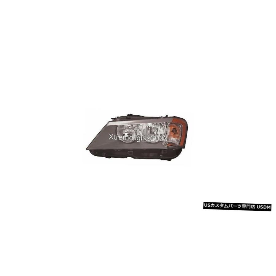 ヘッドライト BMW X3 X-3 2011-2014左ドライバーハロゲンヘッドライトヘッドライトランプ  BMW X3 X-3 2011-2014