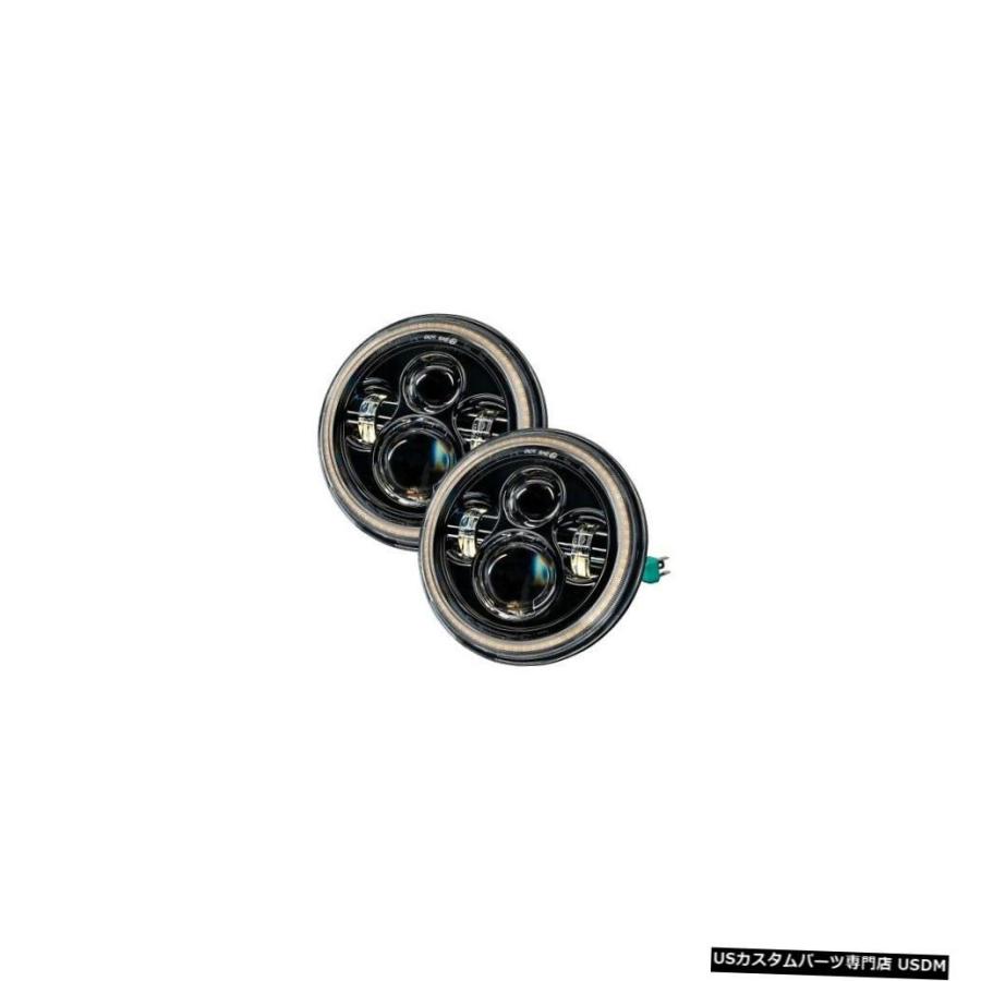 ヘッドライト Oracle Lights 5769-123スイッチバックLED Haloヘッドライトアンバー/ホワイトNEW  Oracle Ligh