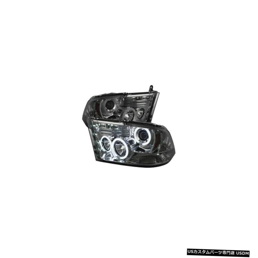 ヘッドライト スパイダー5041975 CCFL LEDプロジェクターヘッドライトブラック11-16ラム3500 2個用NEW  Spyder 504