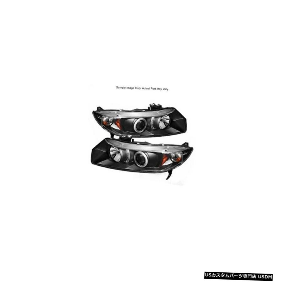 ヘッドライト Spyder 5079565 06-08 Honda Civic 2ドア用CCFL Haloプロジェクターヘッドライト  Spyder