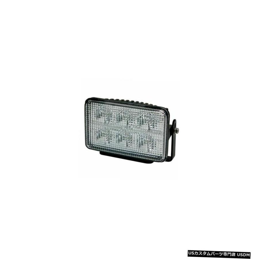 ヘッドライト ECCO EW2301長方形6 LEDワークランプ、フラッドビーム、ブラケットマウント-ホワイトNEW  ECCO EW2301 Rec