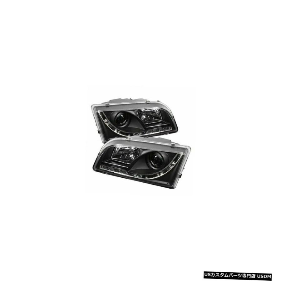 ヘッドライト Spyder Auto 5030351 DRLプロジェクターヘッドライト-黒高H1-低H1（付属）  Spyder Auto 50303