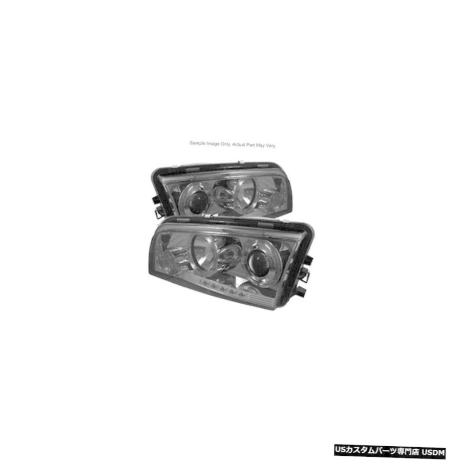 ヘッドライト Spyder 5009753 Halo LEDプロジェクターヘッドライト、06-10ダッジチャージャー用  Spyder 5009753