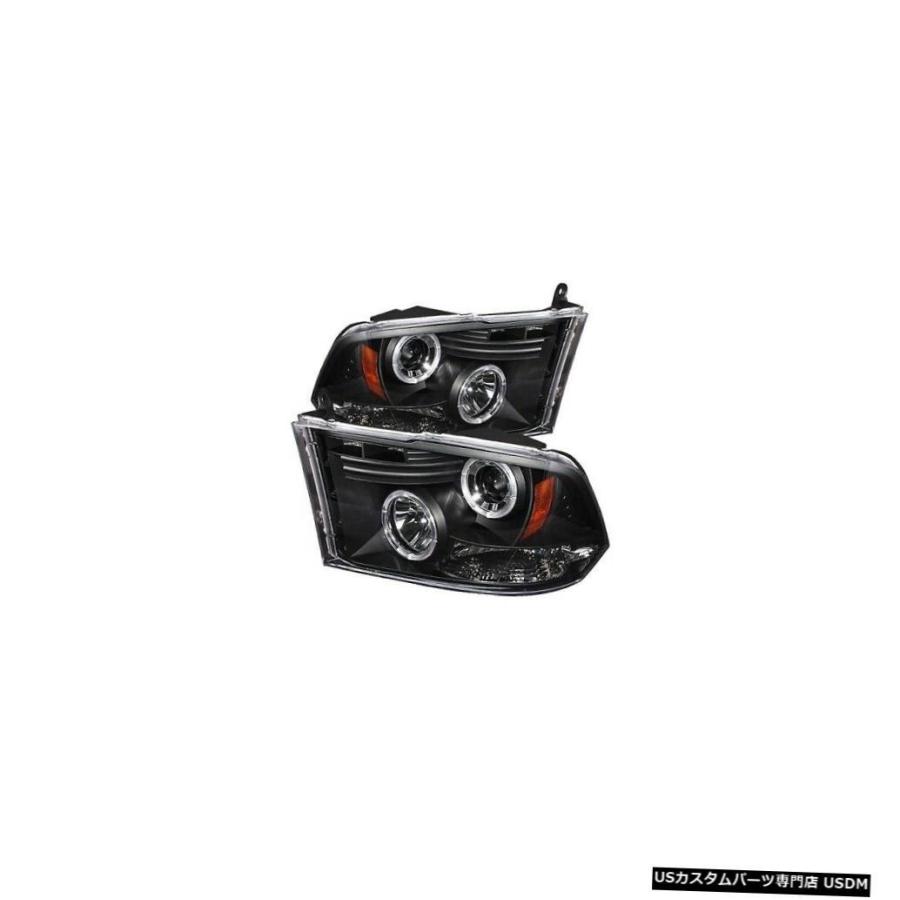 ヘッドライト スパイダー5010032ハローLEDプロジェクターヘッドライトブラック11-16ラム3500 2個新しい  Spyder 5010032